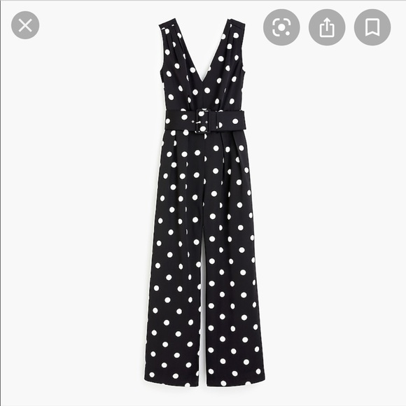 J.Crew Wide-leg polka dot jumpsuit - Picture 4 of 10
